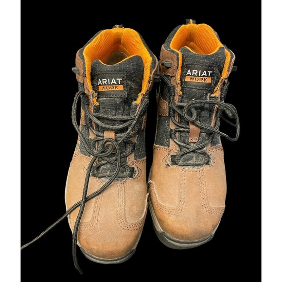 Ariat Women's Contender Steel Toe Work Boots Size 7.5 10018574 Brown No Insole - Picture 1 of 12